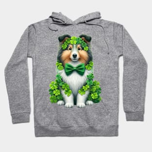 Clover Shetland Sheepdog St Patricks Day Hoodie